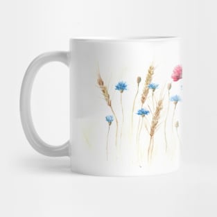 Cornfield with cornflowers and poppies Mug